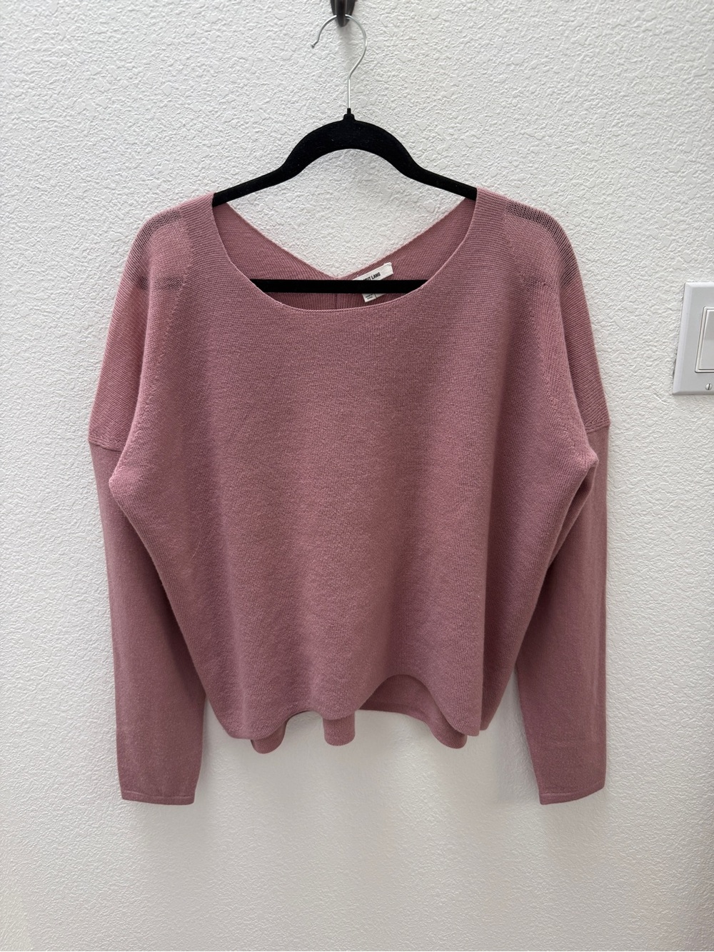 Helmut Lang Dusty Rose Crewneck Sweater Size Medium